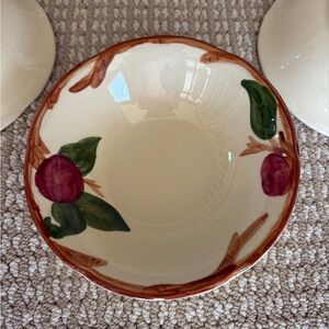 Franciscan Apple Cereal Bowl USA Crafted Vintage Earthenware Collectible 14 EUC
